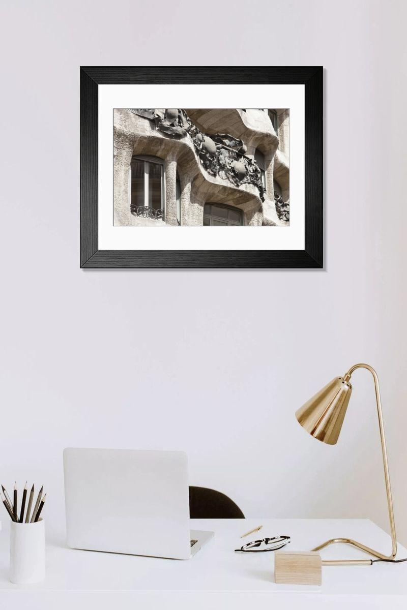 Shown hanging in a room: Modern 14"x12" (36x31cm)
