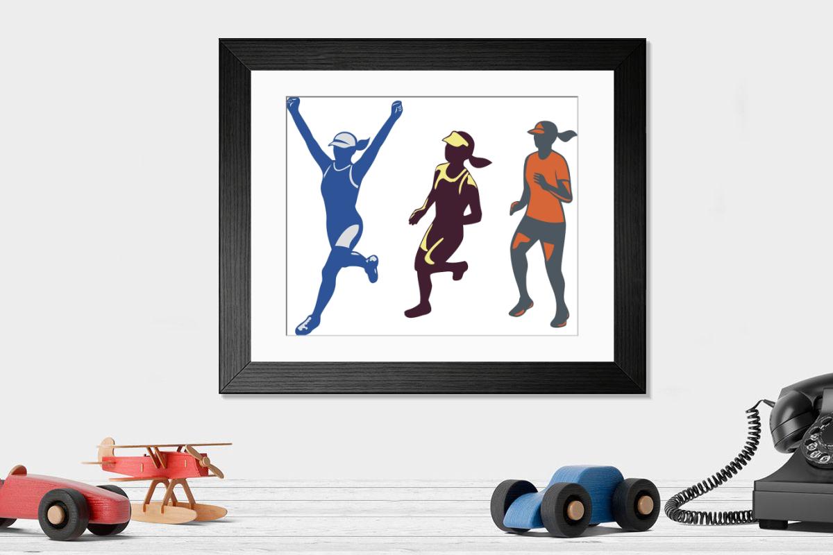 Shown hanging in a room: Modern 14"x12" (36x31cm)