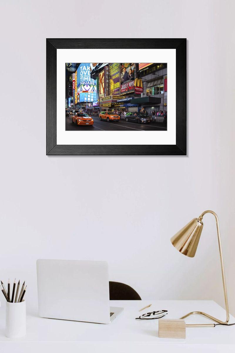 Shown hanging in a room: Modern 14"x12" (36x31cm)