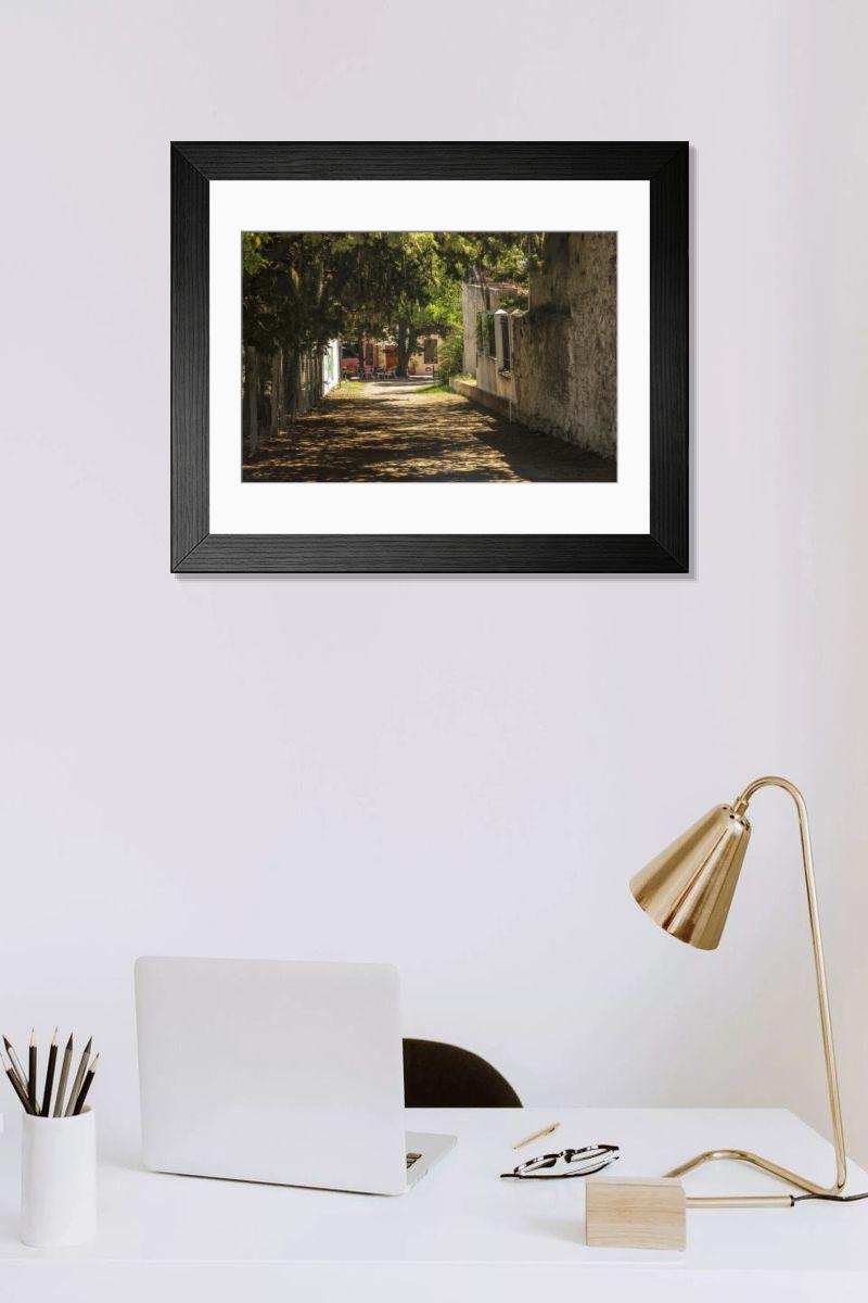 Shown hanging in a room: Modern 14"x12" (36x31cm)