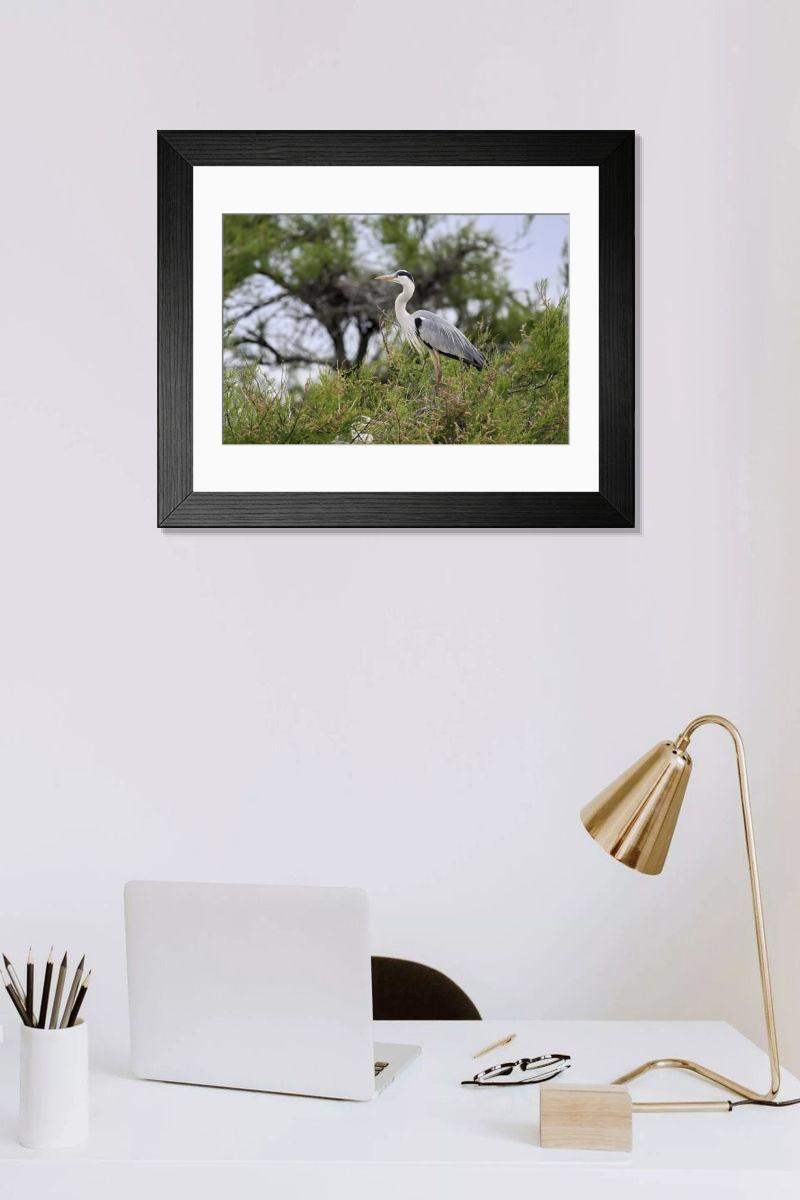 Shown hanging in a room: Modern 14"x12" (36x31cm)