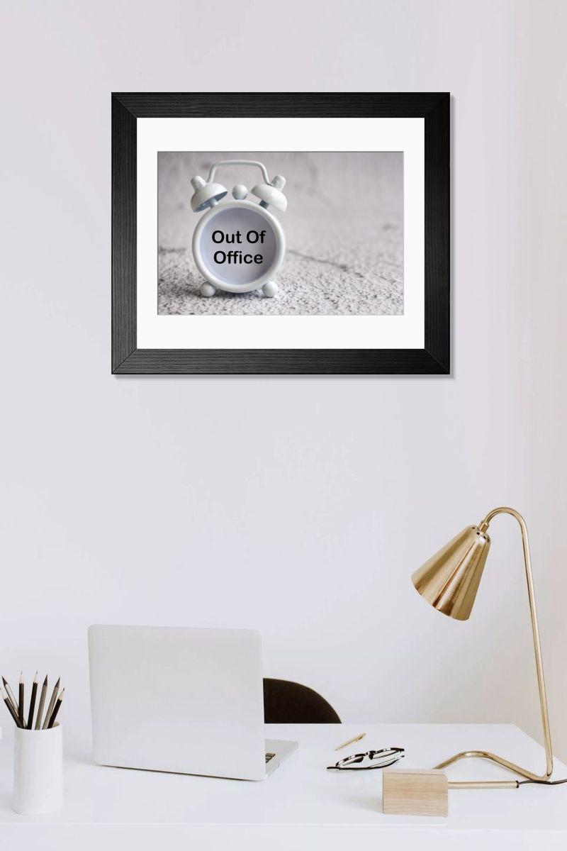 Shown hanging in a room: Modern 14"x12" (36x31cm)