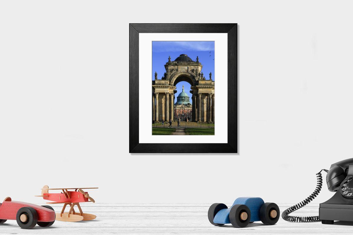 Shown hanging in a room: Modern 14"x12" (36x31cm)