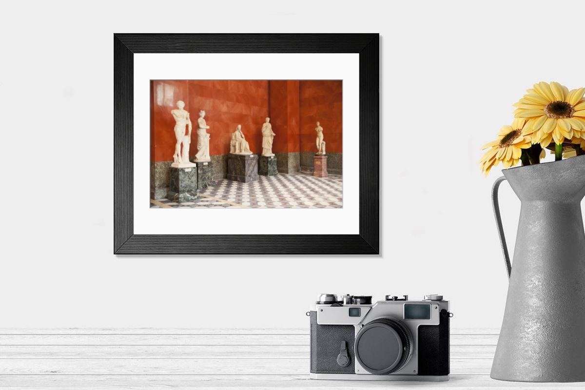 Shown hanging in a room: Modern 14"x12" (36x31cm)