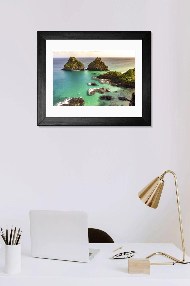 Shown hanging in a room: Modern 14"x12" (36x31cm)