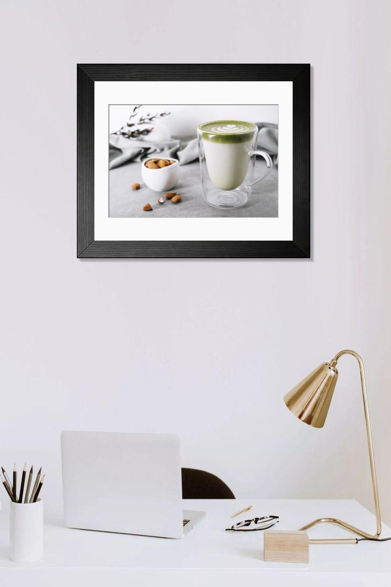 Shown hanging in a room: Modern 14"x12" (36x31cm)