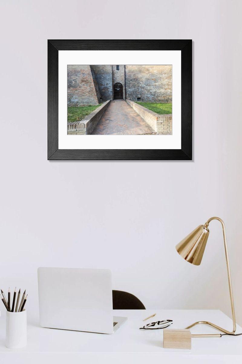 Shown hanging in a room: Modern 14"x12" (36x31cm)