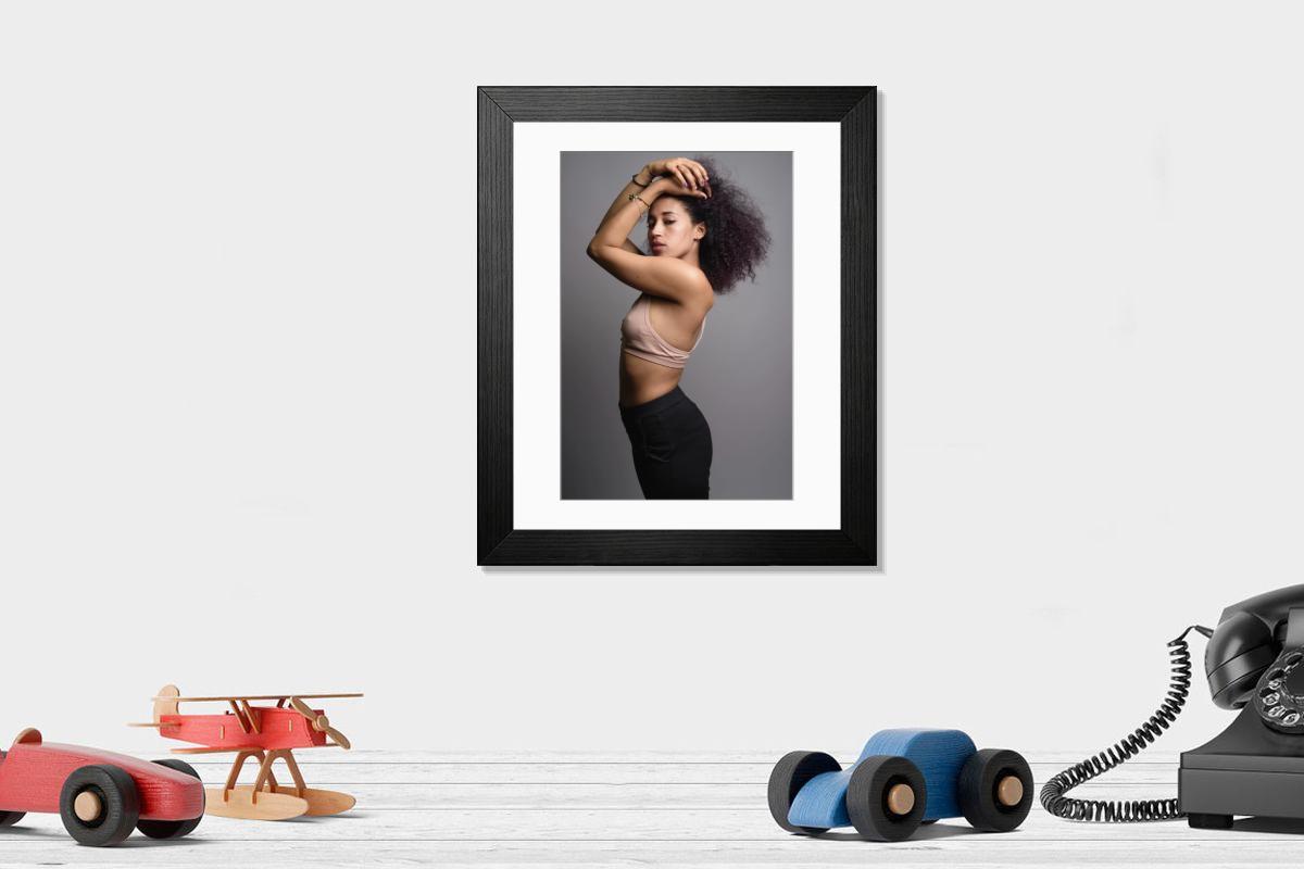 Shown hanging in a room: Modern 14"x12" (36x31cm)