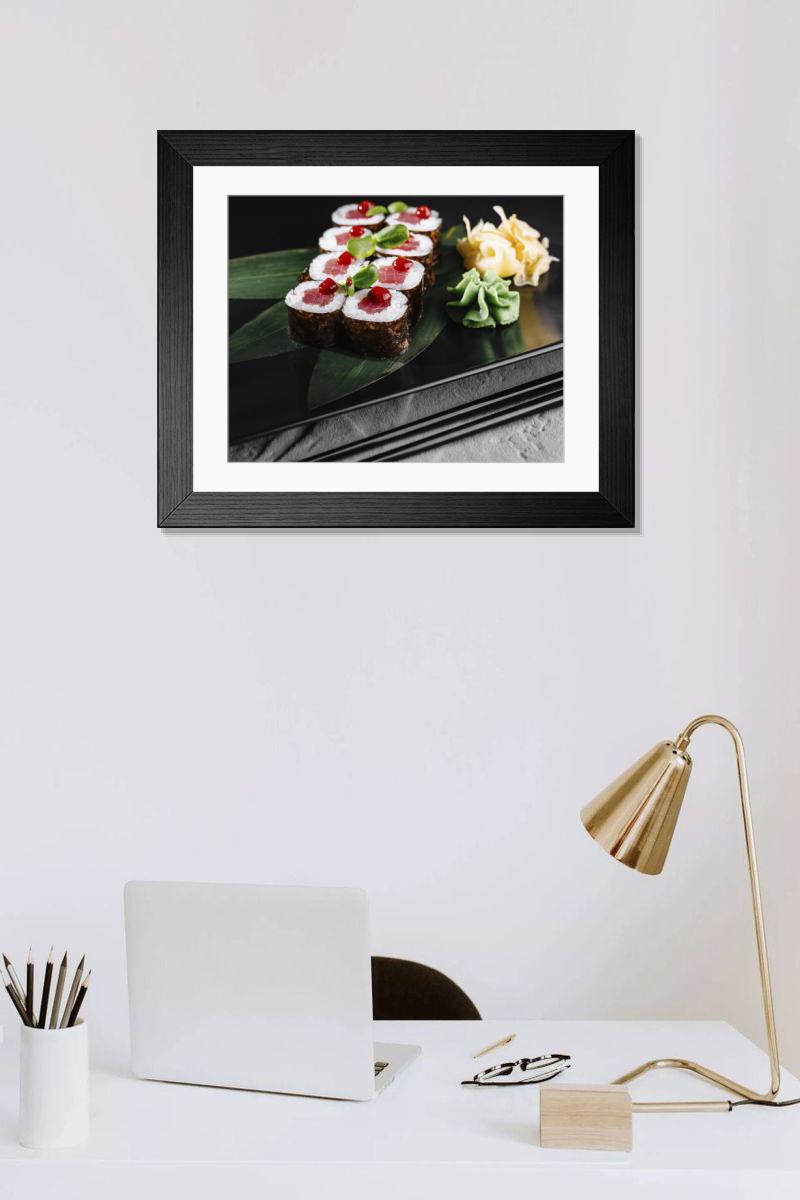 Shown hanging in a room: Modern 14"x12" (36x31cm)