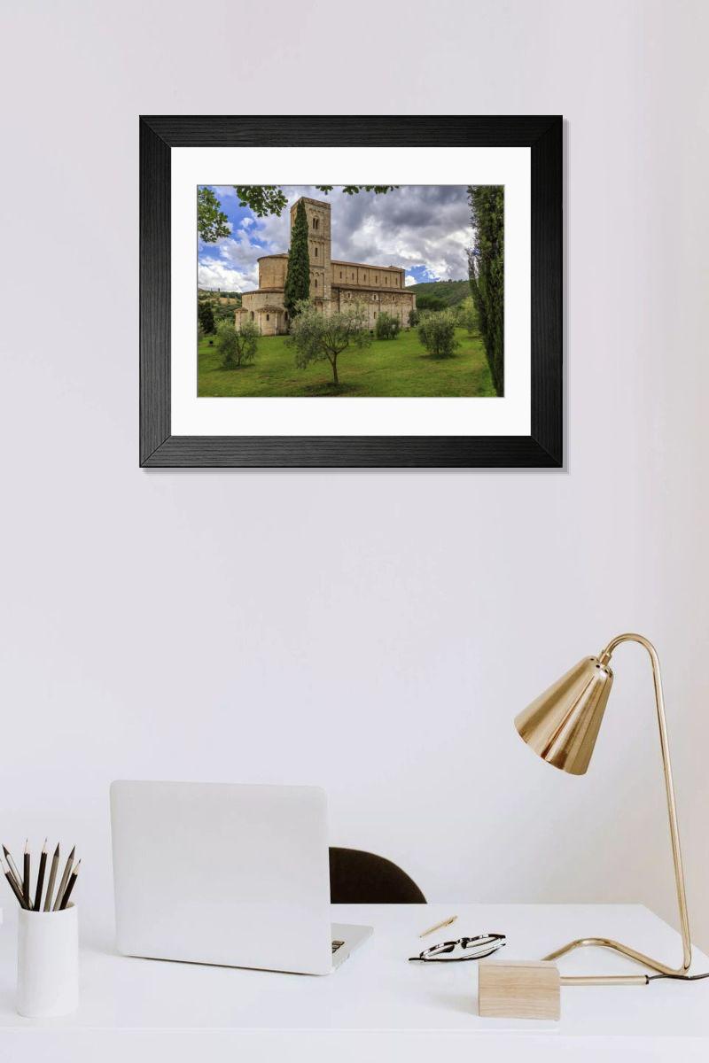 Shown hanging in a room: Modern 14"x12" (36x31cm)