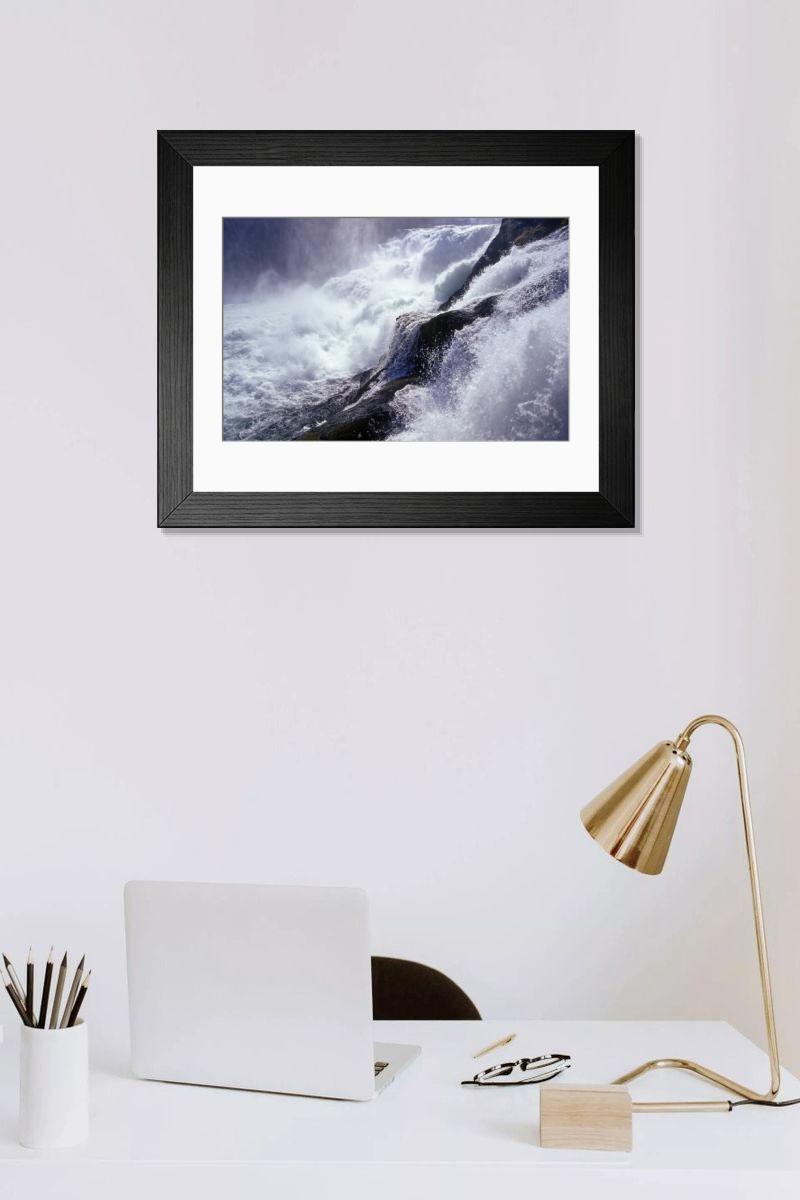 Shown hanging in a room: Modern 14"x12" (36x31cm)