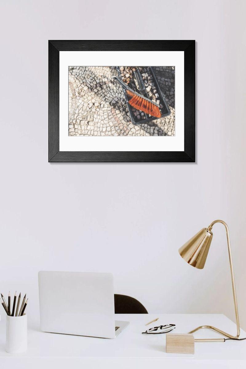 Shown hanging in a room: Modern 14"x12" (36x31cm)