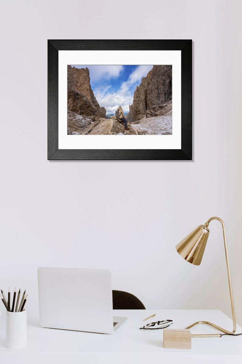 Shown hanging in a room: Modern 14"x12" (36x31cm)