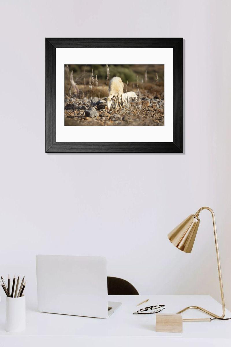 Shown hanging in a room: Modern 14"x12" (36x31cm)