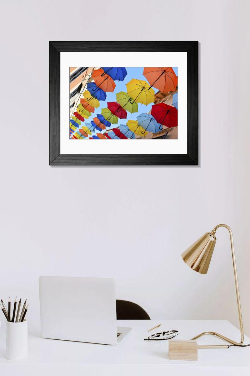 Shown hanging in a room: Modern 14"x12" (36x31cm)