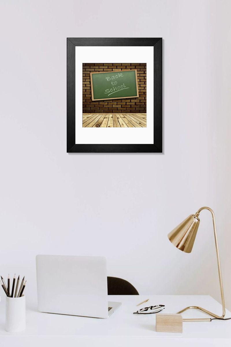 Shown hanging in a room: Modern 14"x12" (36x31cm)