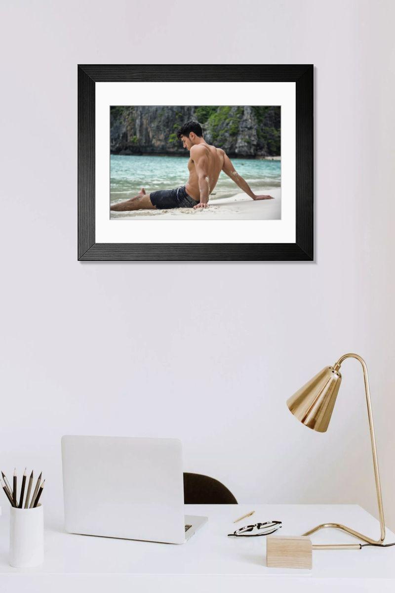 Shown hanging in a room: Modern 14"x12" (36x31cm)
