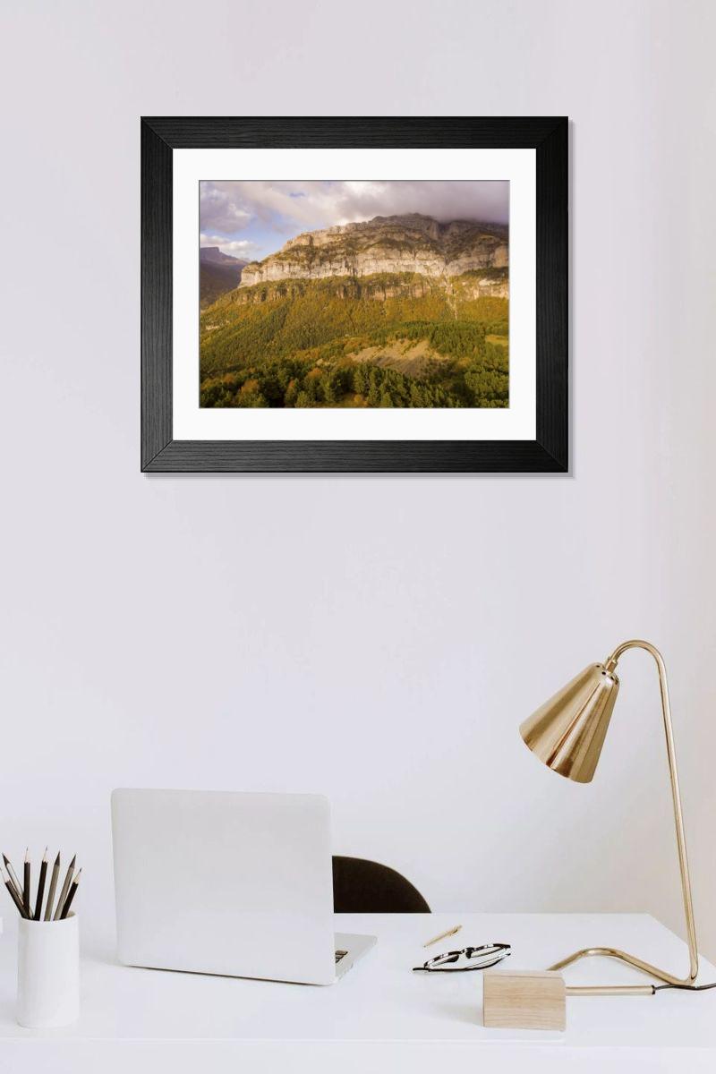 Shown hanging in a room: Modern 14"x12" (36x31cm)