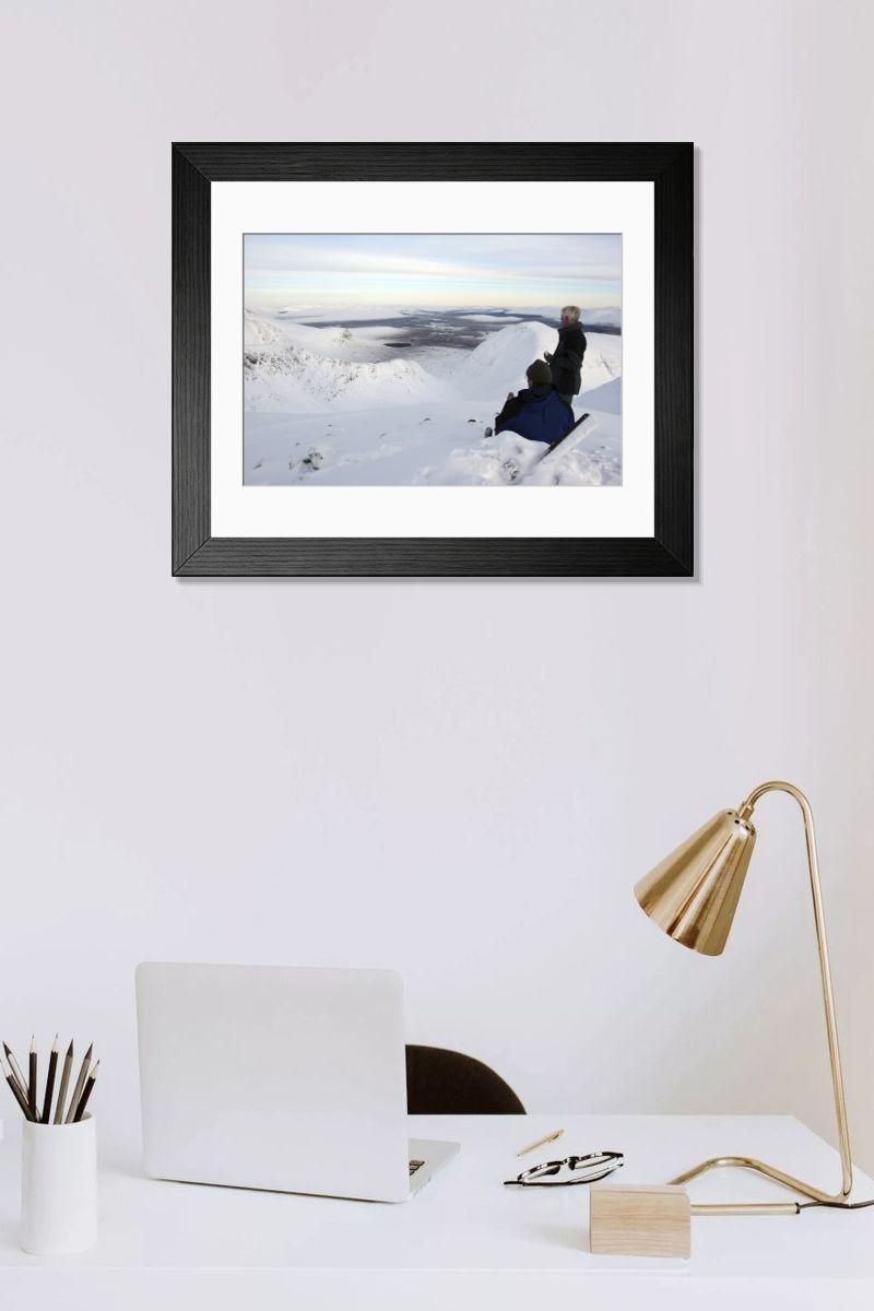 Shown hanging in a room: Modern 14"x12" (36x31cm)