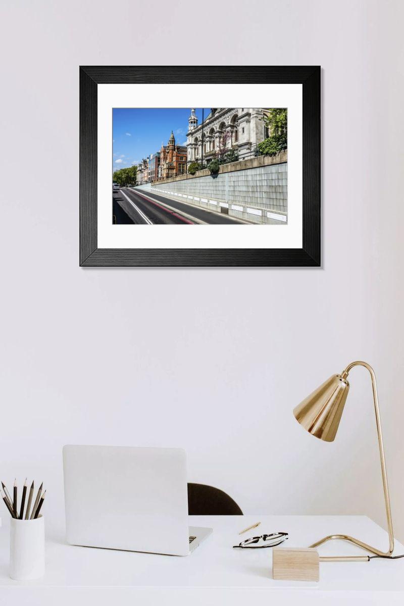 Shown hanging in a room: Modern 14"x12" (36x31cm)