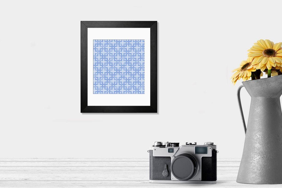 Shown hanging in a room: Modern 14"x12" (36x31cm)
