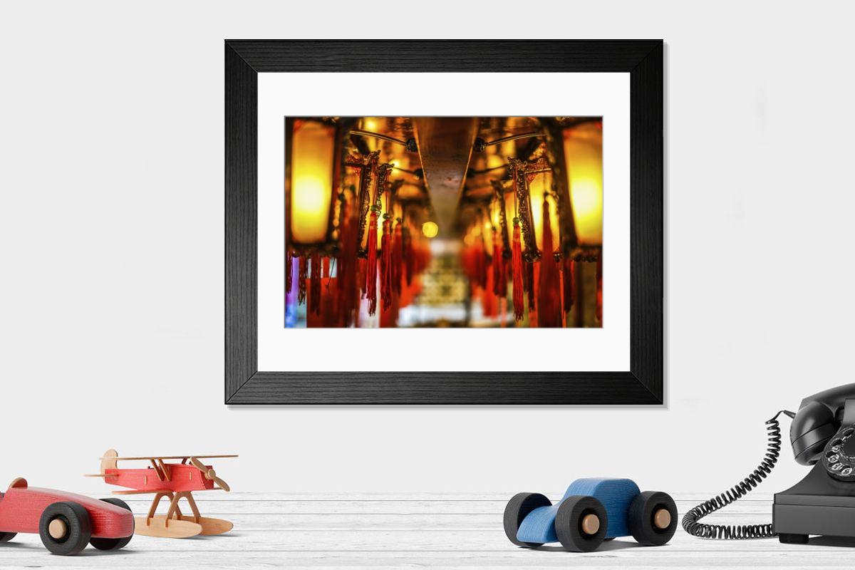 Shown hanging in a room: Modern 14"x12" (36x31cm)