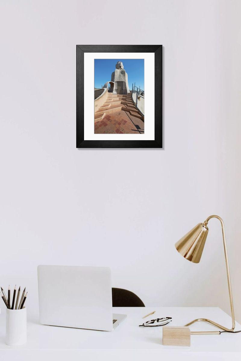 Shown hanging in a room: Modern 14"x12" (36x31cm)