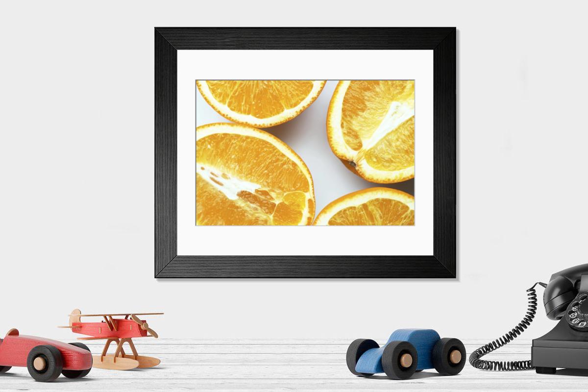 Shown hanging in a room: Modern 14"x12" (36x31cm)