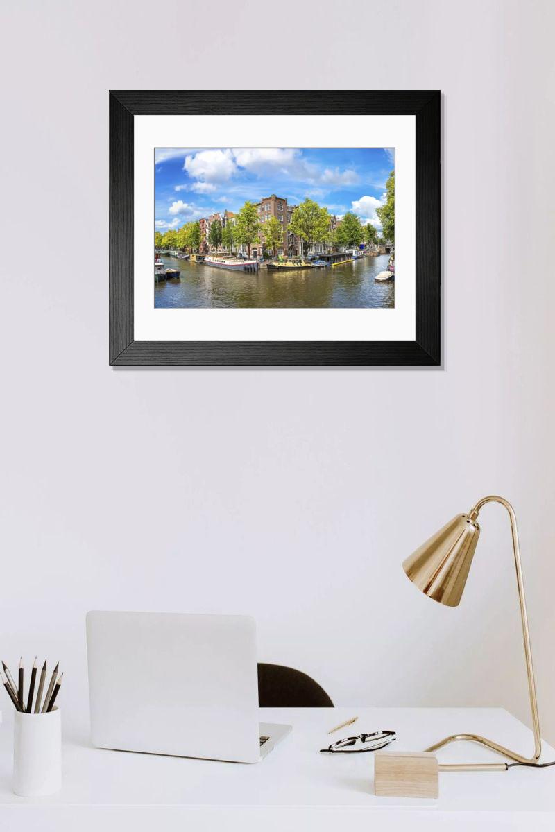Shown hanging in a room: Modern 14"x12" (36x31cm)
