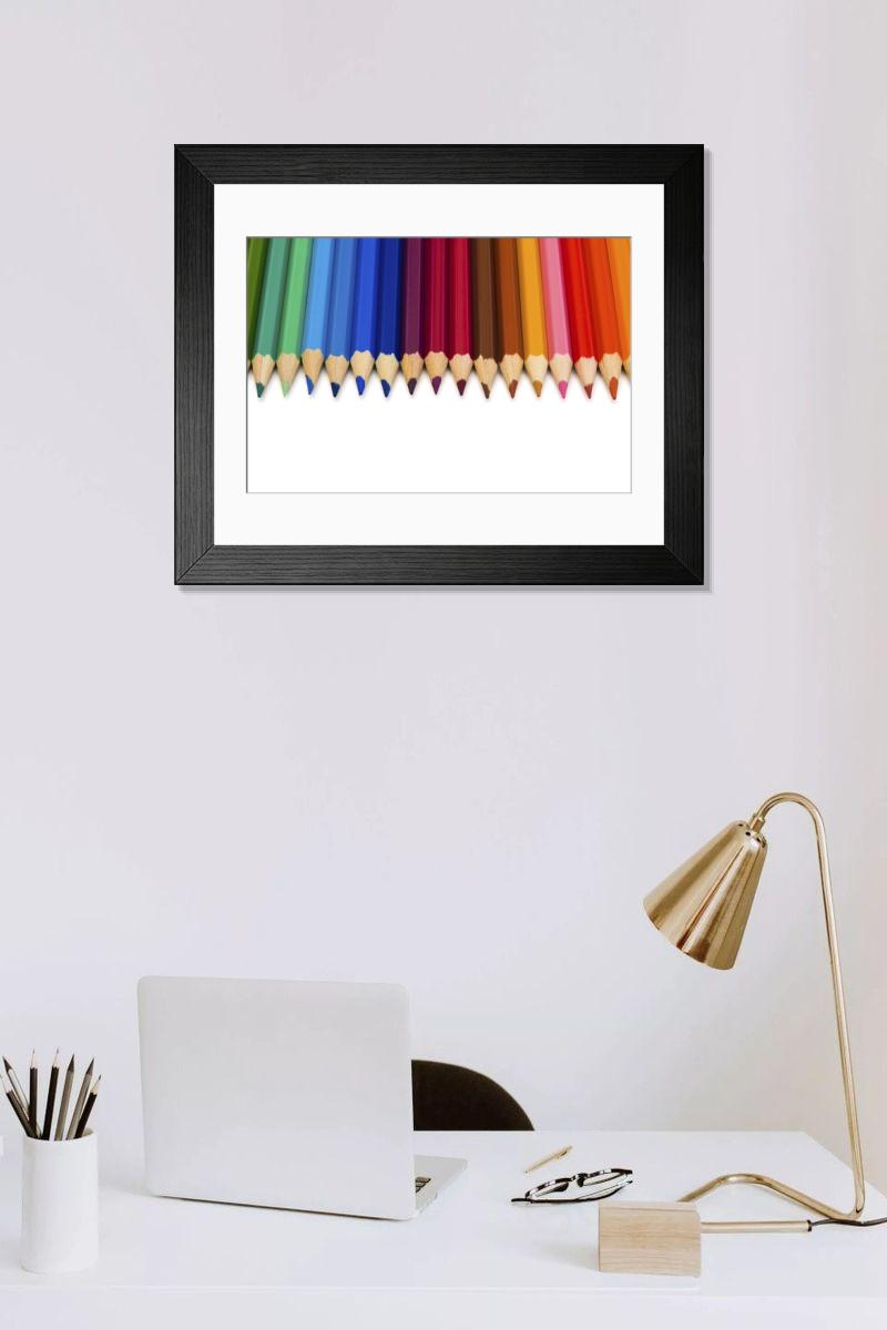 Shown hanging in a room: Modern 14"x12" (36x31cm)