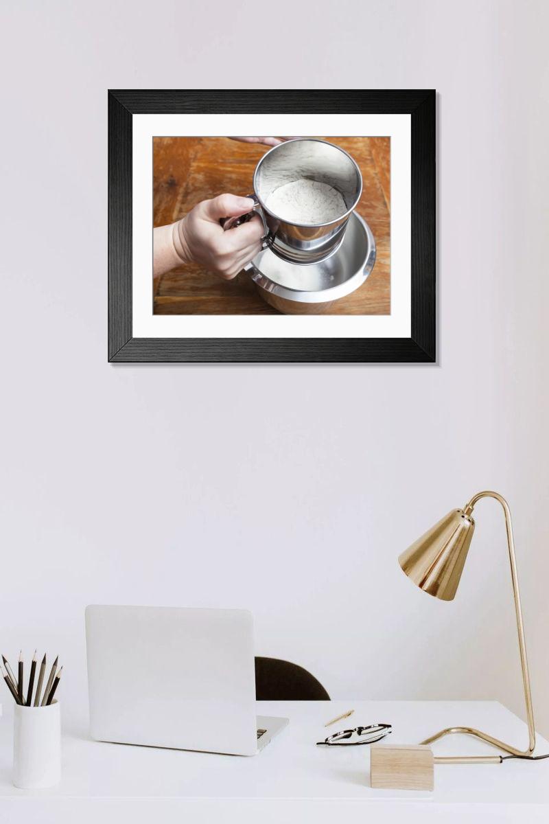 Shown hanging in a room: Modern 14"x12" (36x31cm)