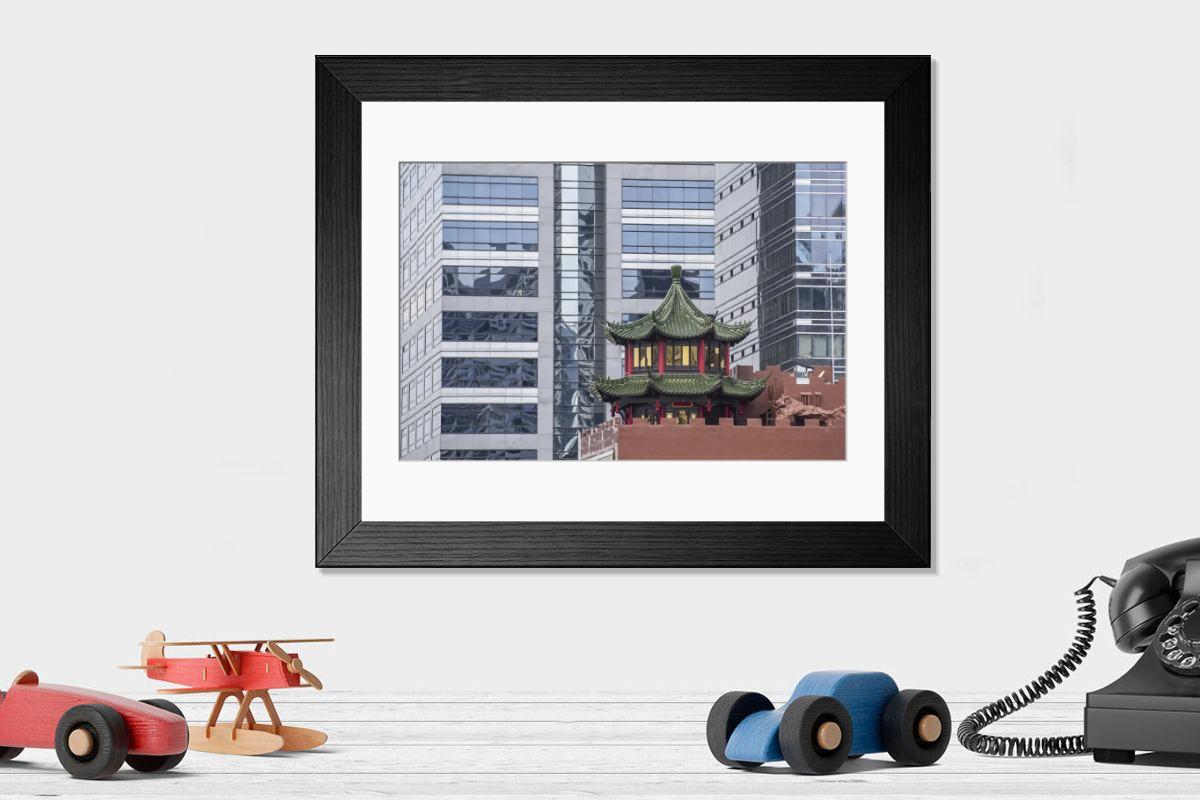 Shown hanging in a room: Modern 14"x12" (36x31cm)