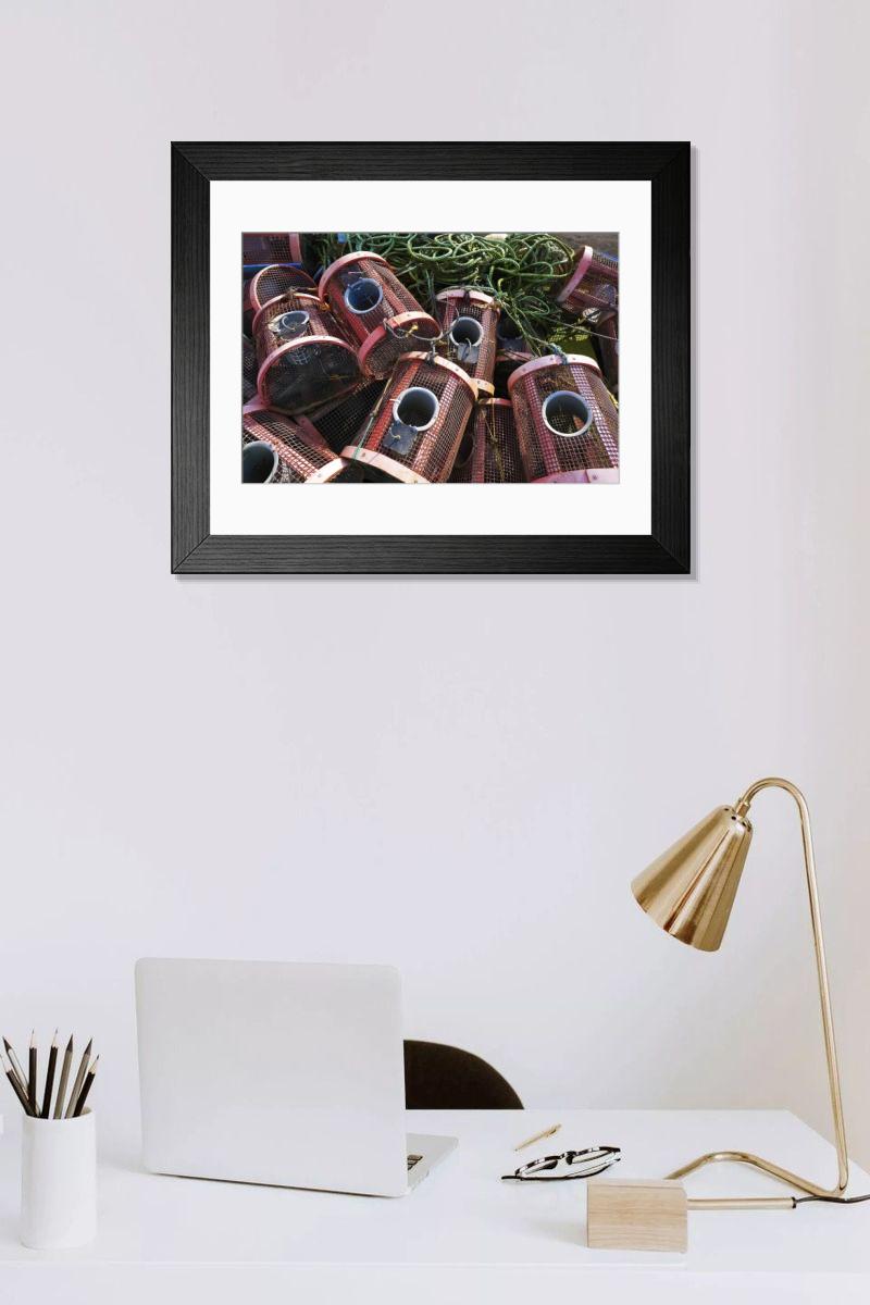 Shown hanging in a room: Modern 14"x12" (36x31cm)