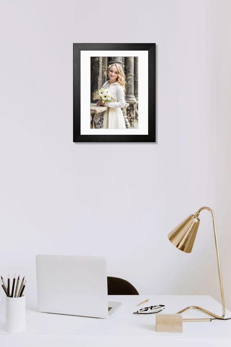 Shown hanging in a room: Modern 14"x12" (36x31cm)