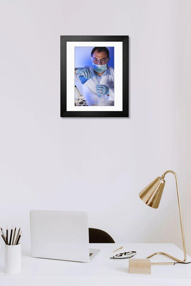 Shown hanging in a room: Modern 14"x12" (36x31cm)