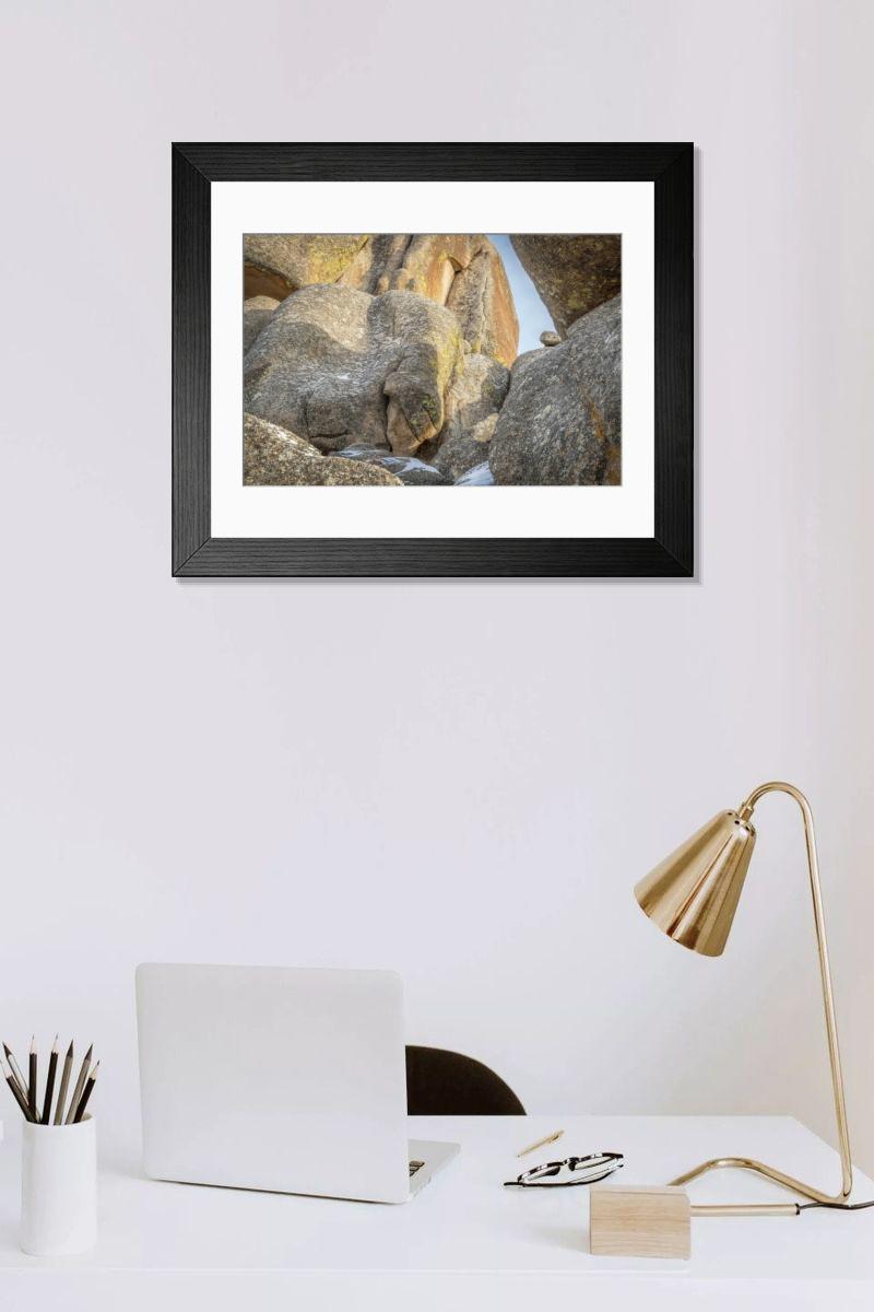 Shown hanging in a room: Modern 14"x12" (36x31cm)