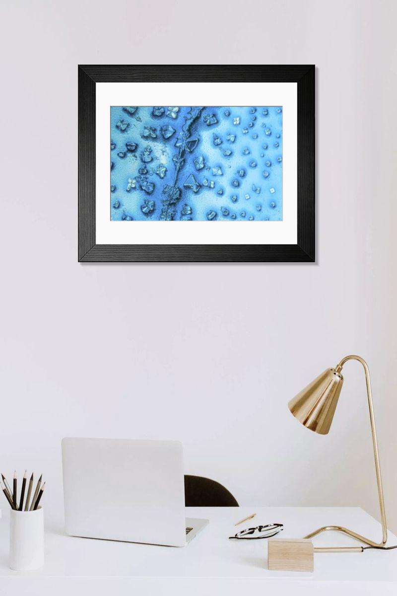 Shown hanging in a room: Modern 14"x12" (36x31cm)