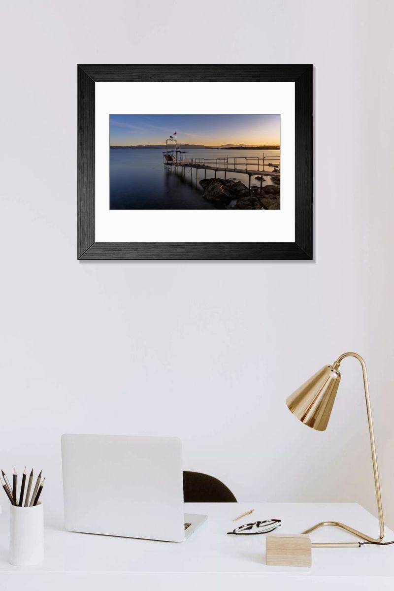Shown hanging in a room: Modern 14"x12" (36x31cm)