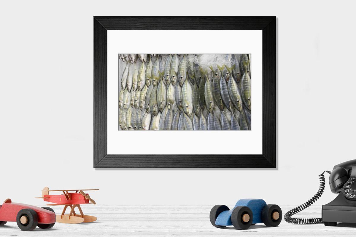 Shown hanging in a room: Modern 14"x12" (36x31cm)