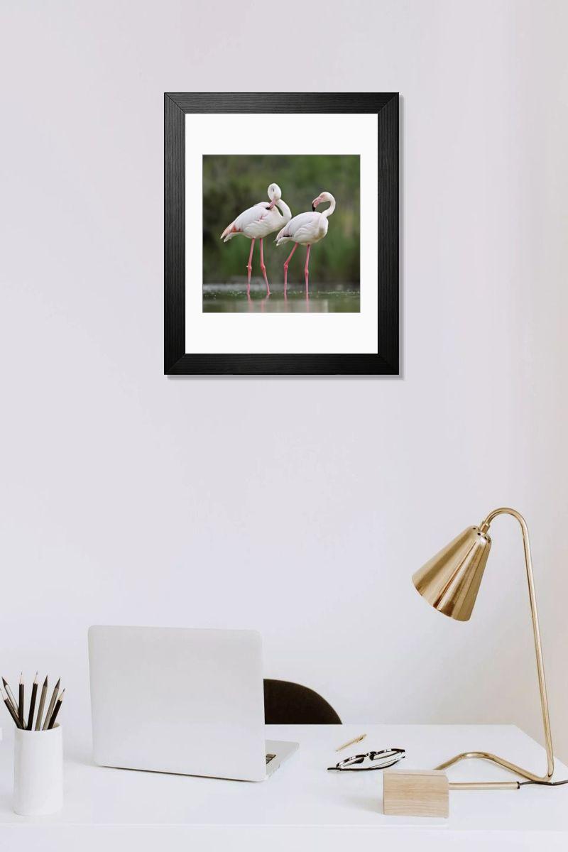 Shown hanging in a room: Modern 14"x12" (36x31cm)