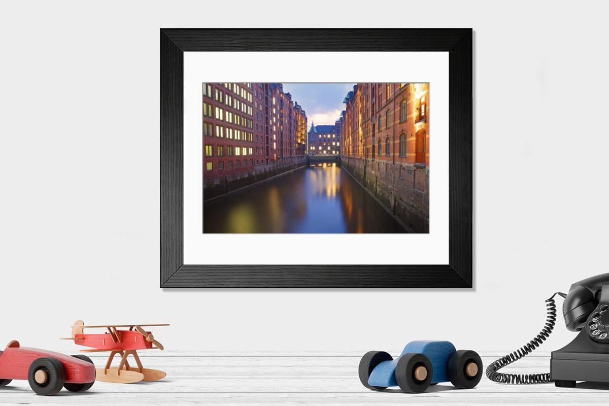 Shown hanging in a room: Modern 14"x12" (36x31cm)