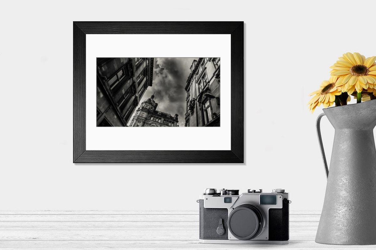 Shown hanging in a room: Modern 14"x12" (36x31cm)