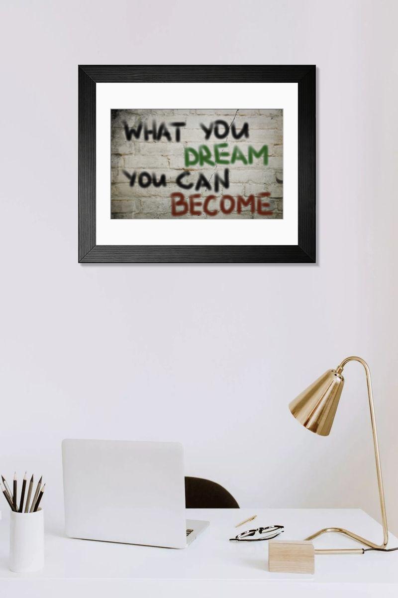 Shown hanging in a room: Modern 14"x12" (36x31cm)