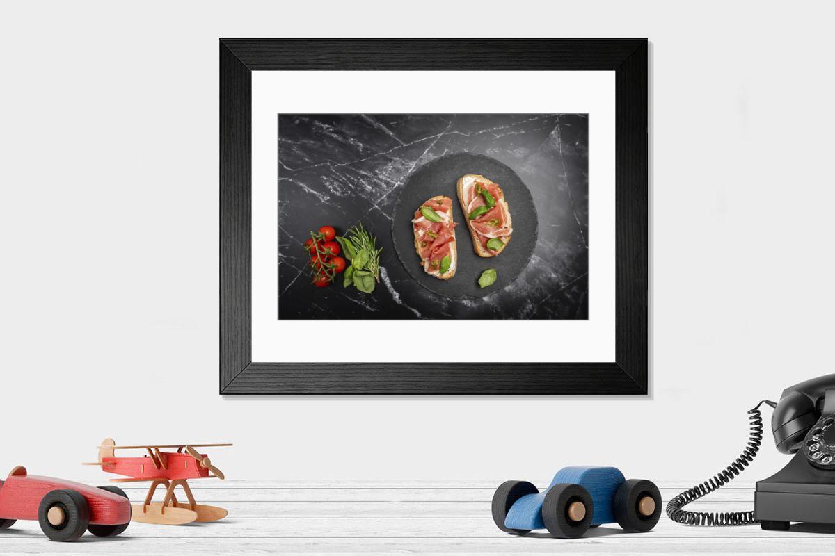 Shown hanging in a room: Modern 14"x12" (36x31cm)