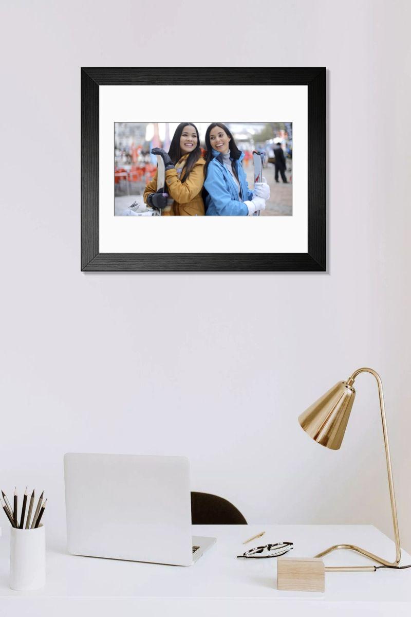 Shown hanging in a room: Modern 14"x12" (36x31cm)