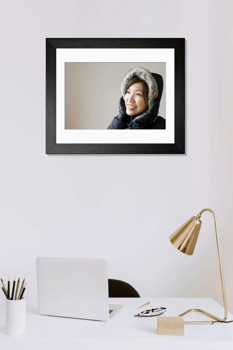 Shown hanging in a room: Modern 14"x12" (36x31cm)
