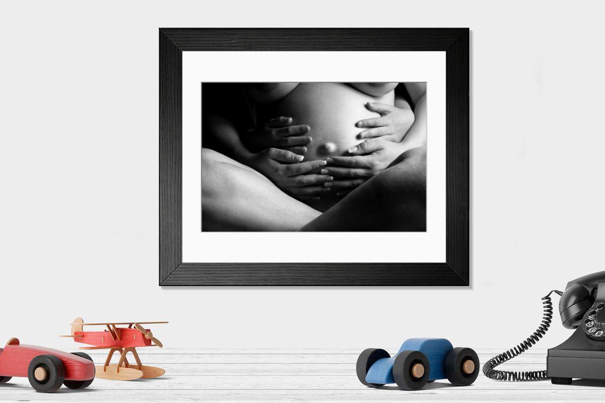 Shown hanging in a room: Modern 14"x12" (36x31cm)