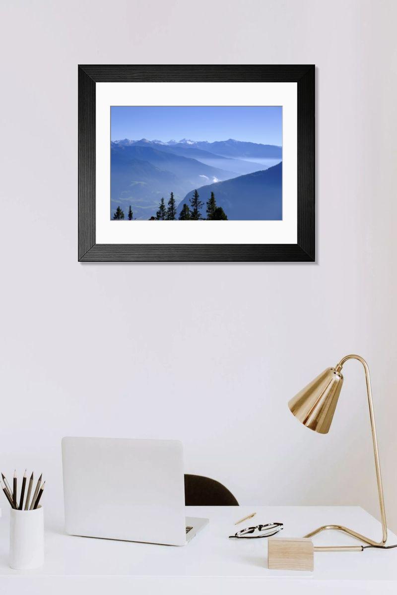 Shown hanging in a room: Modern 14"x12" (36x31cm)