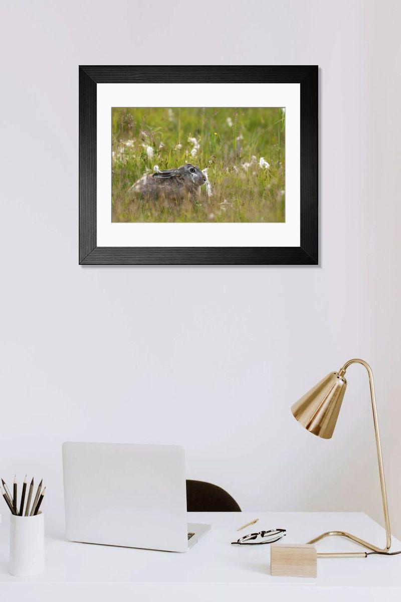 Shown hanging in a room: Modern 14"x12" (36x31cm)