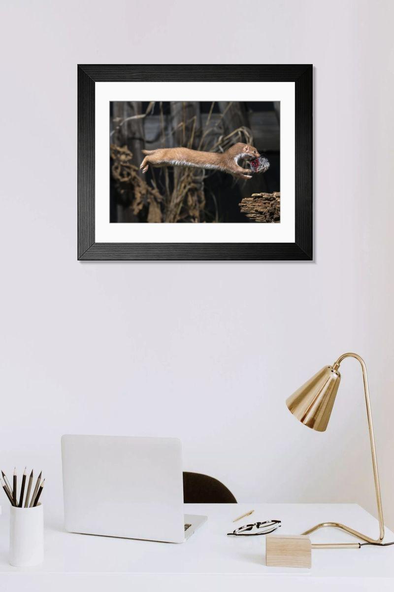 Shown hanging in a room: Modern 14"x12" (36x31cm)